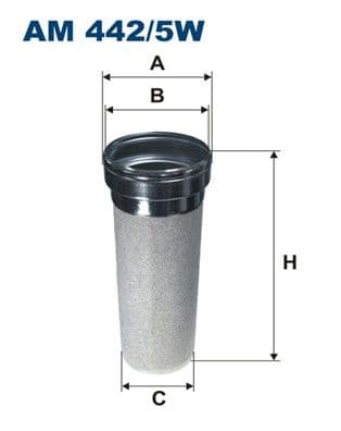 Sekundārā gaisa filtrs FILTRON AM 442/5W 1