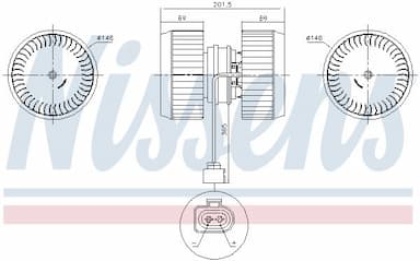 Salona ventilators NISSENS 87238 6