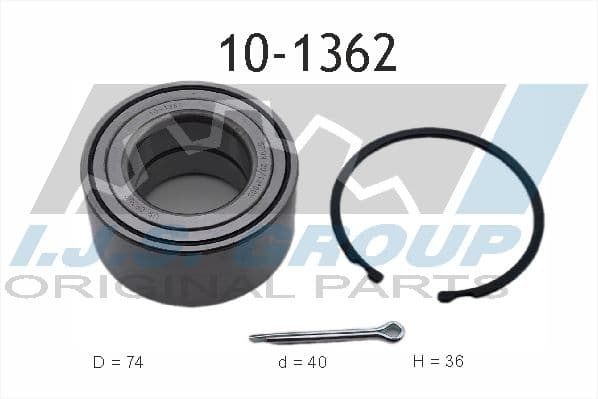 Riteņa rumbas gultņa komplekts IJS GROUP 10-1362 1