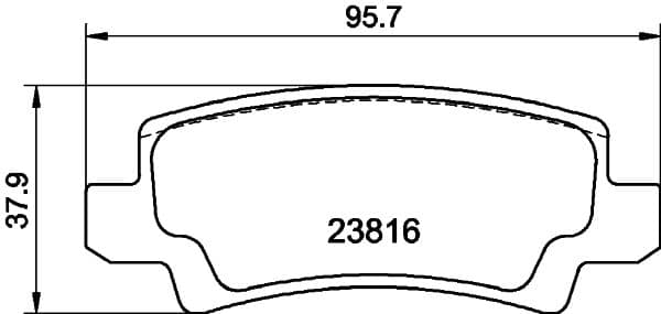 Bremžu uzliku kompl., Disku bremzes HELLA 8DB 355 010-841 1