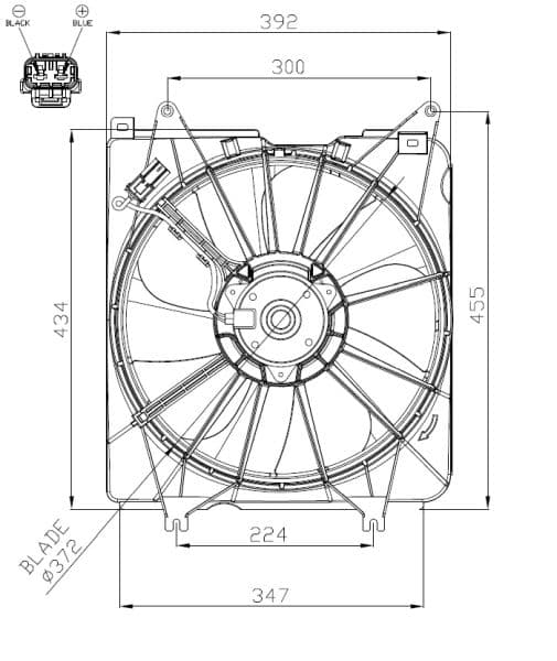 Ventilators, Motora dzesēšanas sistēma NRF 47935 1