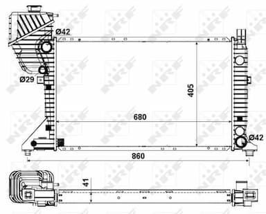 Radiators, Motora dzesēšanas sistēma NRF 55348 5