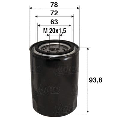 Eļļas filtrs VALEO 586080 1