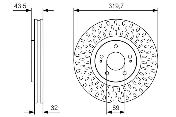 Bremžu diski BOSCH 0 986 479 T01 1