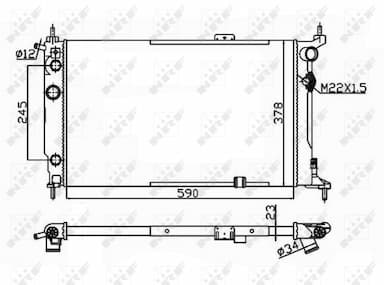 Radiators, Motora dzesēšanas sistēma NRF 54201 1