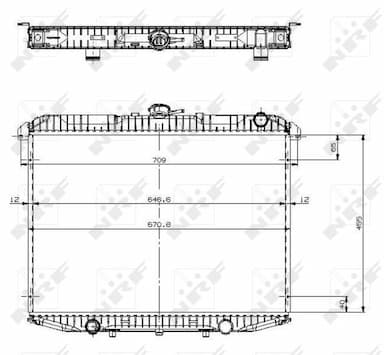 Radiators, Motora dzesēšanas sistēma NRF 509533 4