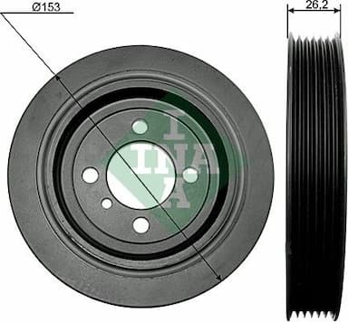 Piedziņas skriemelis, Kloķvārpsta Schaeffler INA 544 0093 10 1