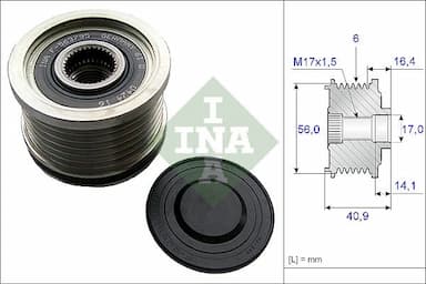 Ģeneratora brīvgaitas mehānisms INA 535 0213 10 1