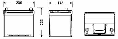 Startera akumulatoru baterija EXIDE EB604 2