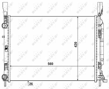 Radiators, Motora dzesēšanas sistēma NRF 53004 1