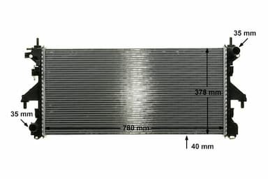 Radiators, Motora dzesēšanas sistēma MAHLE CR 887 000P 11