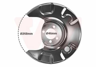 Dubļu sargs, Bremžu disks VAN WEZEL 5812374 1