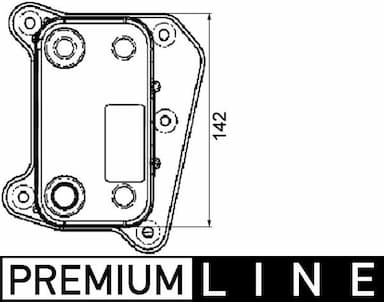 Eļļas radiators, Motoreļļa MAHLE CLC 38 000P 1