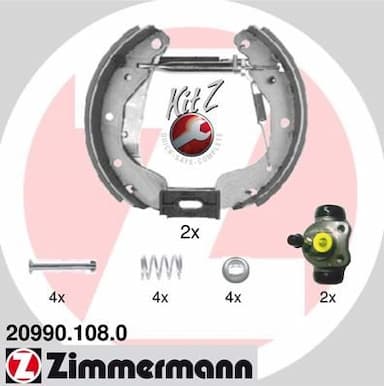 Bremžu loku komplekts ZIMMERMANN 20990.108.0 1