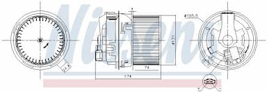 Salona ventilators NISSENS 87593 1