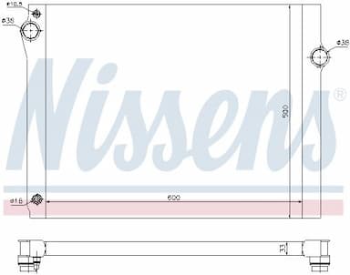 Radiators, Motora dzesēšanas sistēma NISSENS 60768 5