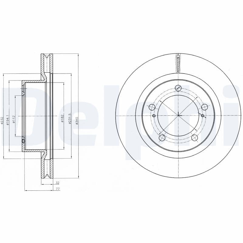 Bremžu diski DELPHI BG9067 1