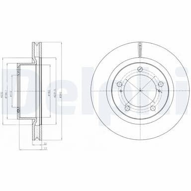 Bremžu diski DELPHI BG9067 1