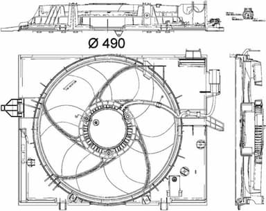 Ventilators, Motora dzesēšanas sistēma MAHLE CFF 190 000P 2