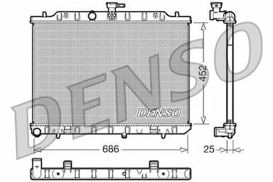 Radiators, Motora dzesēšanas sistēma DENSO DRM46007 1