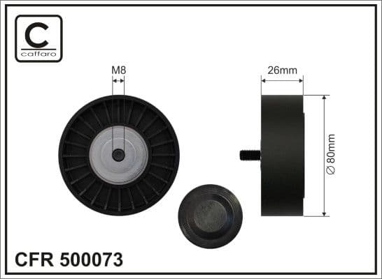 Spriegotājrullītis, Ķīļrievu siksna CAFFARO 500073 1