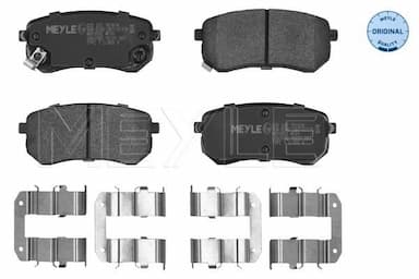 Bremžu uzliku kompl., Disku bremzes MEYLE 025 242 7614/W 1