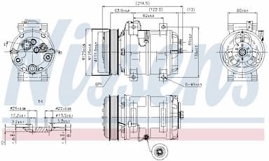 Kompresors, Gaisa kond. sistēma NISSENS 89317 5