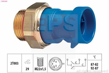 Termoslēdzis, Radiatora ventilators EPS 1.850.642 1