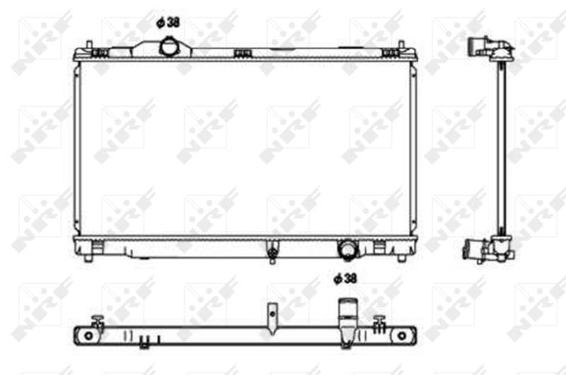 Radiators, Motora dzesēšanas sistēma NRF 53680 1