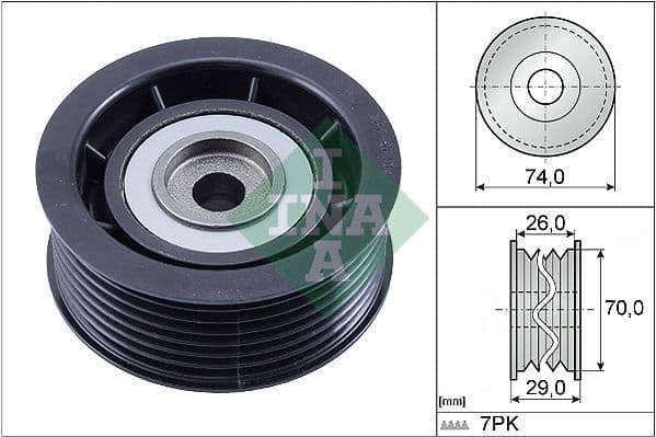 Parazīt-/Vadrullītis, Ķīļrievu siksna Schaeffler INA 532 0840 10 1