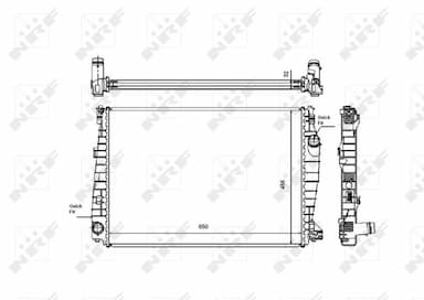 Radiators, Motora dzesēšanas sistēma NRF 53487 5