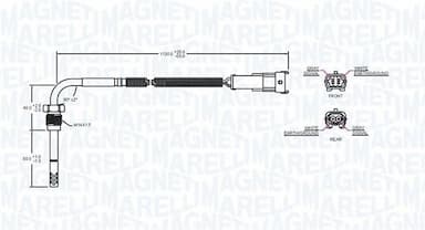 Devējs, Izplūdes gāzu temperatūra MAGNETI MARELLI 172000225010 2