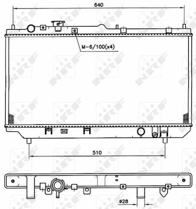 Radiators, Motora dzesēšanas sistēma NRF 509511 1