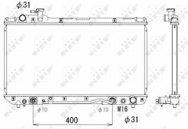 Radiators, Motora dzesēšanas sistēma NRF 53288 1