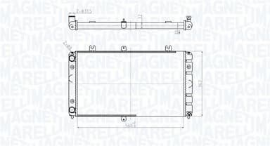 Radiators, Motora dzesēšanas sistēma MAGNETI MARELLI 350213181400 1