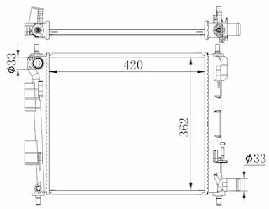 Radiators, Motora dzesēšanas sistēma NRF 59262 1