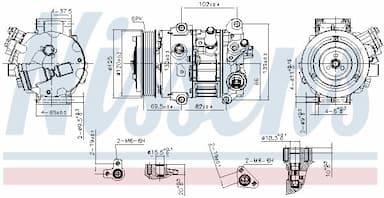 Kompresors, Gaisa kond. sistēma NISSENS 890803 6