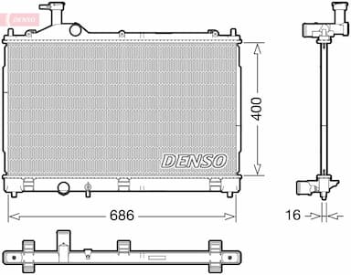 Radiators, Motora dzesēšanas sistēma DENSO DRM45056 1