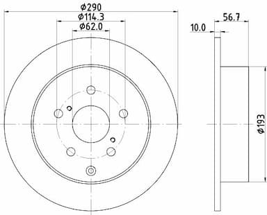 Bremžu diski HELLA 8DD 355 119-021 4