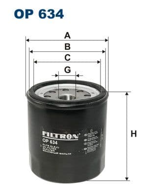 Eļļas filtrs FILTRON OP 634 1