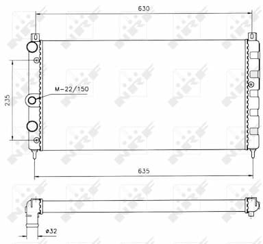 Radiators, Motora dzesēšanas sistēma NRF 50560 4