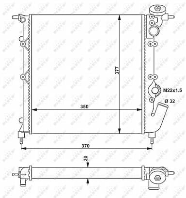 Radiators, Motora dzesēšanas sistēma NRF 54685 4