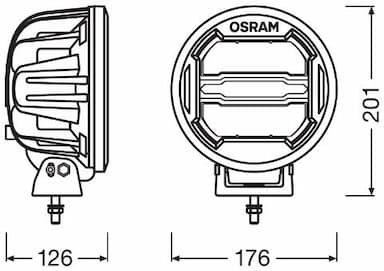 Tālās gaismas lukturis ams-OSRAM LEDDL111-CB 3