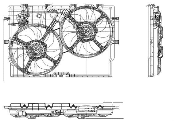 Ventilators, Motora dzesēšanas sistēma MAGNETI MARELLI 069422578010 1