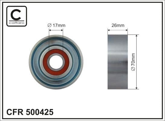 Spriegotājrullītis, Ķīļrievu siksna CAFFARO 500425 1