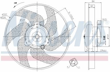 Ventilators, Motora dzesēšanas sistēma NISSENS 85666 7