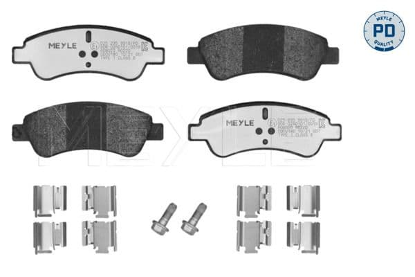 Bremžu uzliku kompl., Disku bremzes MEYLE 025 235 9919/PD 1