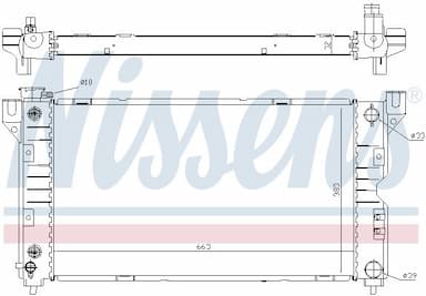 Radiators, Motora dzesēšanas sistēma NISSENS 60984 6