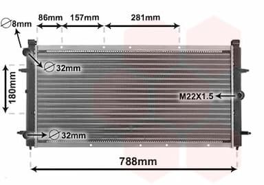 Radiators, Motora dzesēšanas sistēma VAN WEZEL 58002114 1