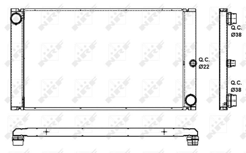 Radiators, Motora dzesēšanas sistēma NRF 53091 1